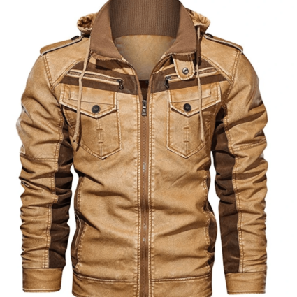 Mens Stafford Rough Rider Leather Jacket