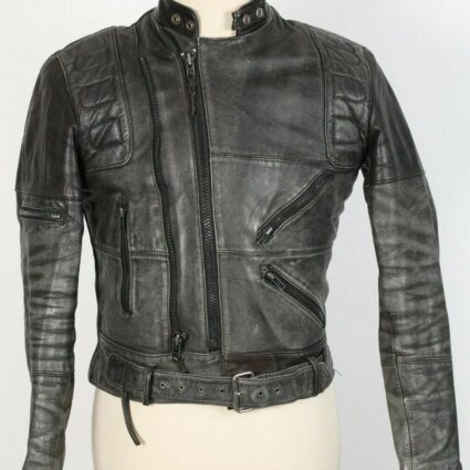Mens Fashion Vintage Moto Steinmark Leather Jacket