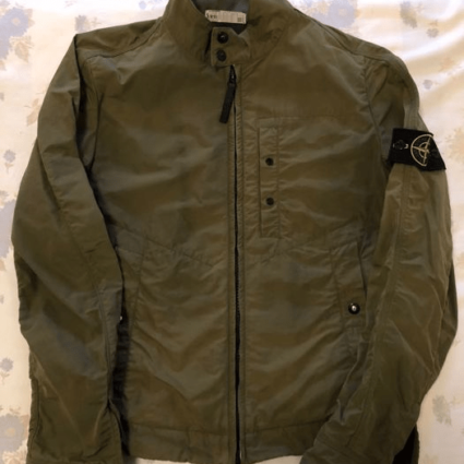 Stone Island Biker Leather Jacket