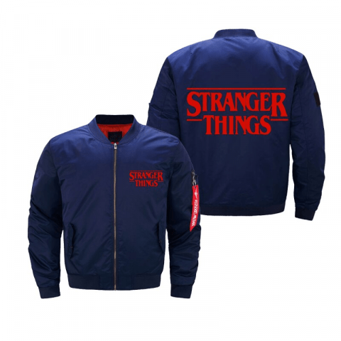 Stranger Pilot Bomber Things Male Padded Jacket