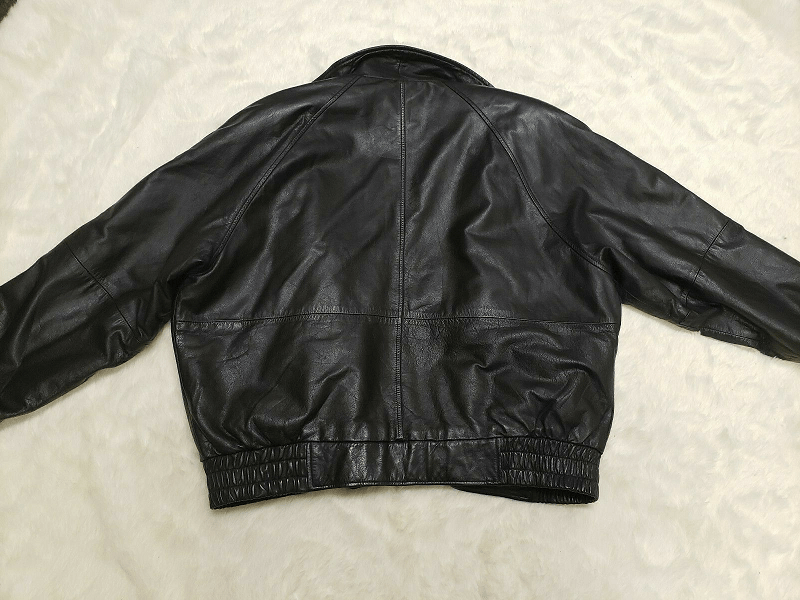 Stratojac Black Biker Bomber Leather Jacket - A2 Jackets