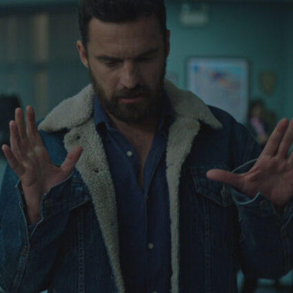 Stumptown Jake Johnson Shearling Denim Jacket