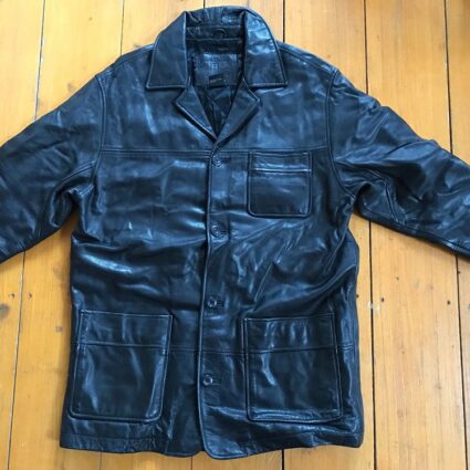 Mens Stussy Athletics Rare Leather Jacket