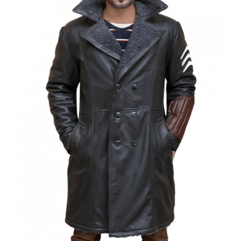 Mens Suicide Squad Movie Captain Boomerang Brown Leather Jacket