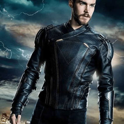 Mon-El TV Series Supergirl S03 Chris Wood Black Leather Jacket