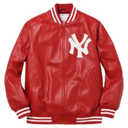 NY Varsity Men's Fashion Leather Jacket