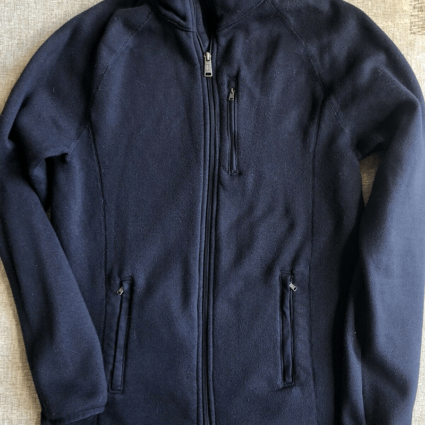 Swiss Tech Black Light Weight Full Zip Sweater Jacket