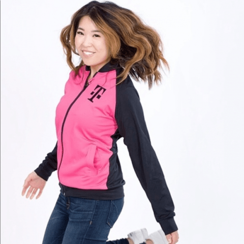 Magenta T Mobile Women's Bomber Jacket