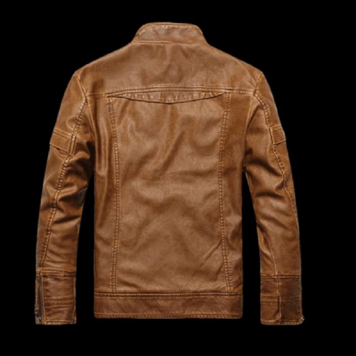 Mens Talon Biker PU Leather Jacket - A2 Jackets