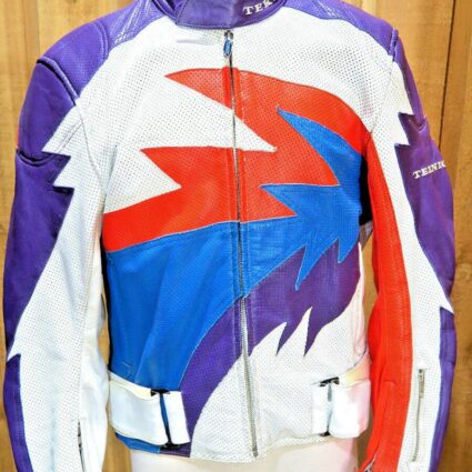 Mens Fashion Technic Motorcycle Leather Jacket