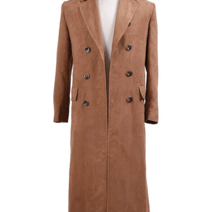 David Tennant Long Brown Tenth 10th Doctor Who Coat