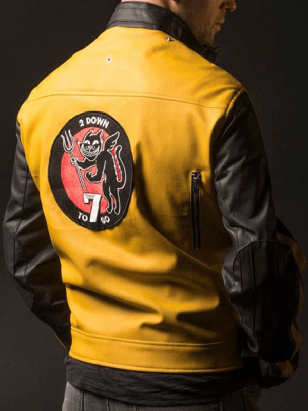 Mens Terror Billy Wolfenstein 2 Leather Jacket - Image 3