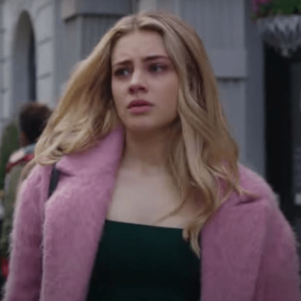 Tessa After We Fell 2021 Josephine Langford Pink Fur Coat