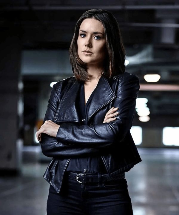 Elizabeth Keen TV Series The Blacklist Megan Boone Black Leather Jacket - Image 2