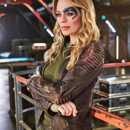 Star Trek Picard Jeri Ryan Seven Leather Jacket