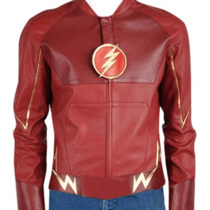 Barry Allen Grant Gustin The Flash Speedster Logo Red Jacket