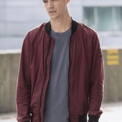 Barry Allen The Flash Season 06 Grant Gustin Bomber Jacket