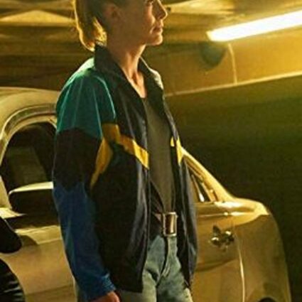 The Informer Rosamund Pike Cotton Jacket