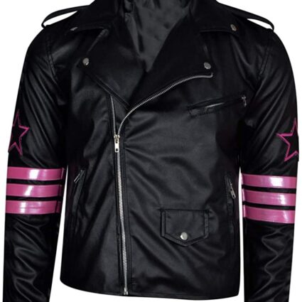 Bret Hart Back Skull Wrestler The Jasperz Hitman Leather Jacket