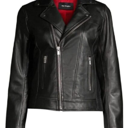The Kooples Moto Black Leather Jacket