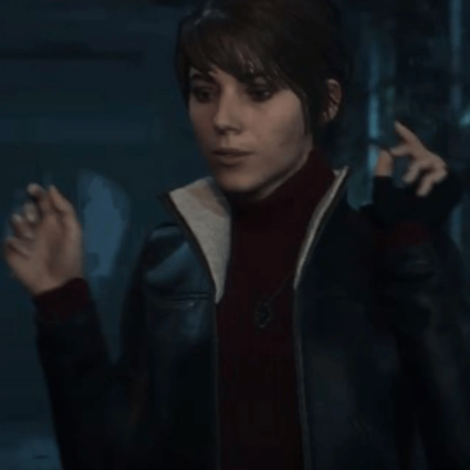 The Medium Marianne Video Game Brown Leather Jacket