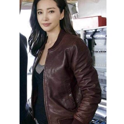 The Meg Li Bingbing Bomber Leather Jacket