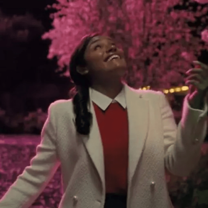 The Prom Ariana Debose Alyssa Greene Woolen Coat