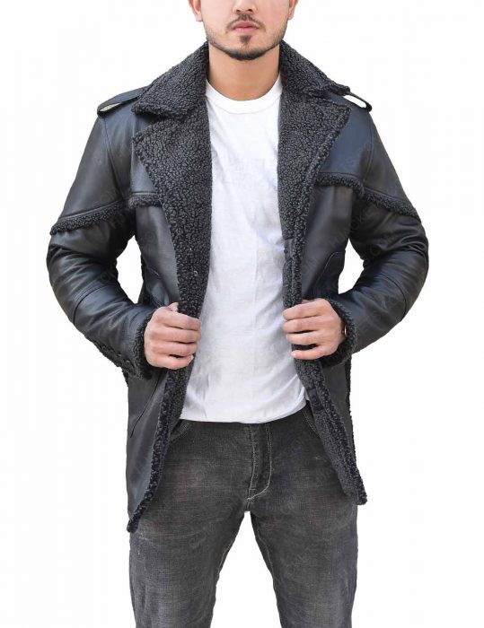 The Punisher Season 2 Billy Russo Shearling Grey Leather Coat - A2 Jackets