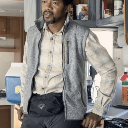 Franklin TV Series The Walking Dead S10 Miles Mussenden Grey Vest