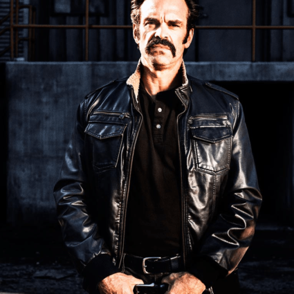 The Walking Dead Steven Ogg Simon Leather Bomber Jacket