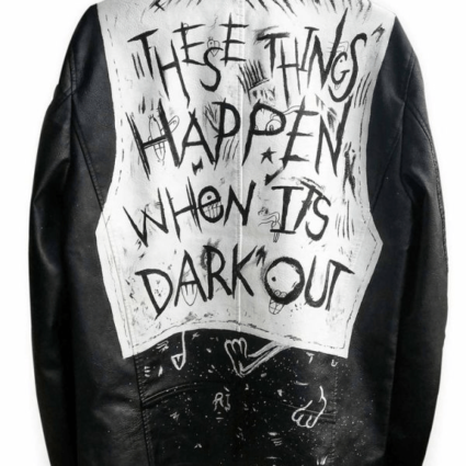 It’s Dark Out These Things Happen G-Eazy Black Leather Jacket