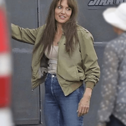 Hannah Faber Those Who Wish Me Dead 2021 Angelina Jolie Green Bomber Jacket