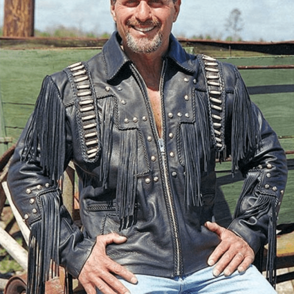Bones & Braids Fringed Leather Jacket
