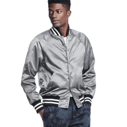 Mens Golden Bear Japanese Snap Bomber Olive Gunmetal Jacket