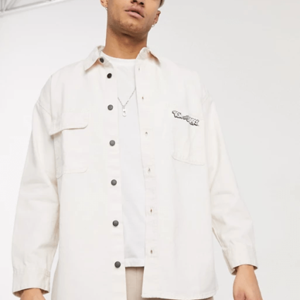 Mens Tom & Jerry Cartoons Back Print Cotton Jacket