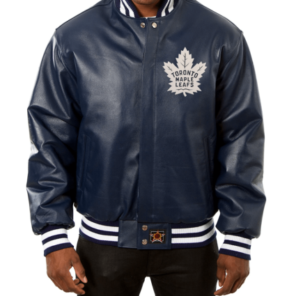 Mens Toronto Maple Leafs Full Leather Jacket
