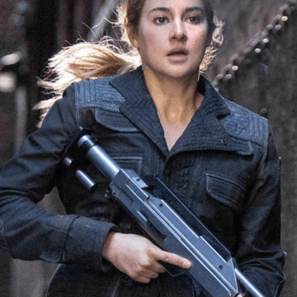 Tris Divergent Shailene Woodley Black Leather Jacket