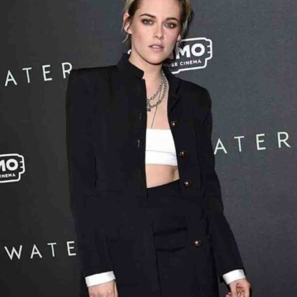 Actress Kristen Stewart Underwater Premiere Jacket