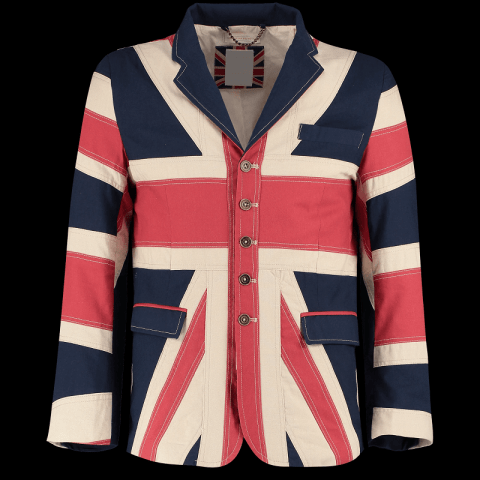 Mens Union Flag In X Design Cotton Jacket