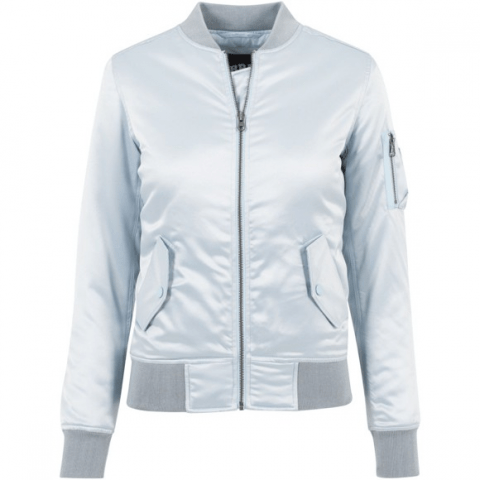 Womens Urban Classics Style Satin Bomber Jacket