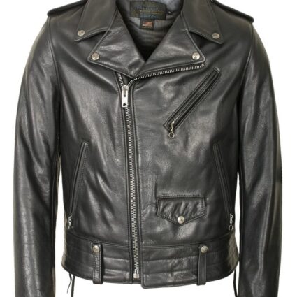 Mens Used Schott Motorcycle Leather Jacket