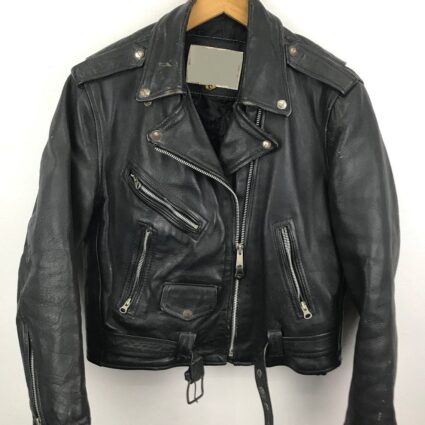 Mens Vanguard Biker Leather Jacket
