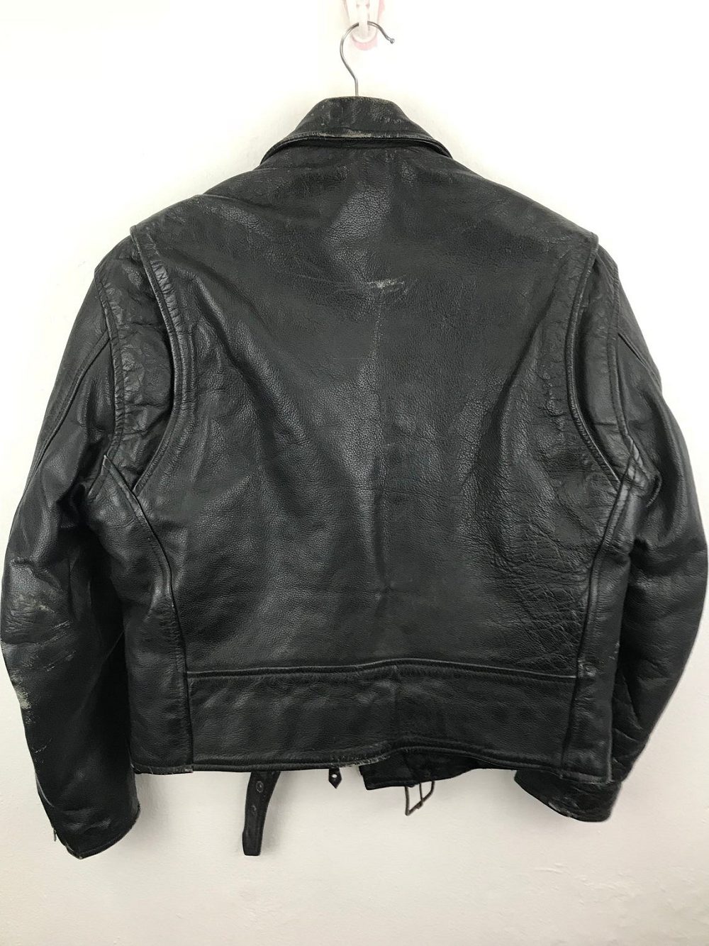 Mens Vanguard Biker Leather Jacket - A2 Jackets