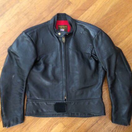 Vanson Cafe Steer Hide Biker Leather Jacket