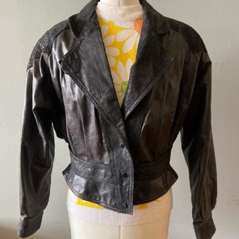 Womens 80s Verducci Stylish Leather Jacket