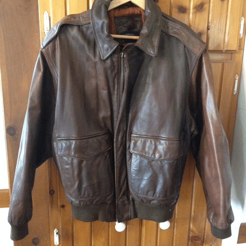 Mens Vintage Gap Leather Jacket - A2 Jackets