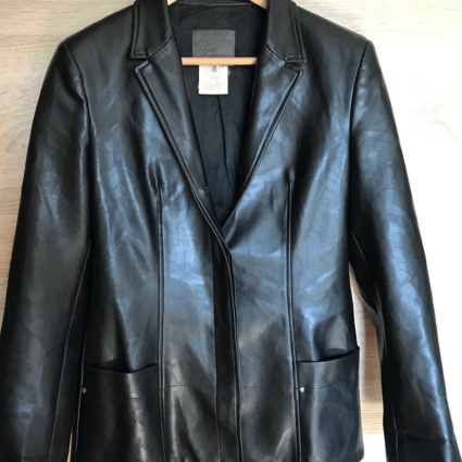 Mens Vintage Versace Leather Jacket Blazer