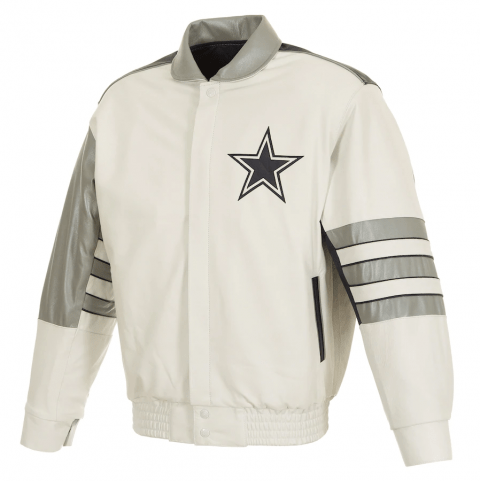 Dallas Cowboys Jh Design Colorblock Leather Jacket