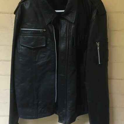 Men’s Viparo Style Black Leather Jacket