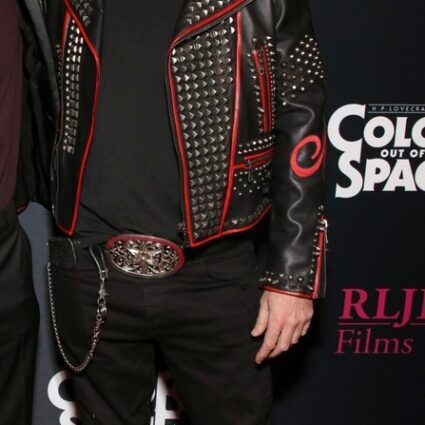 Vista Theatre Color Out Of Space Premiere Steel Nail Studded Leather Jacket